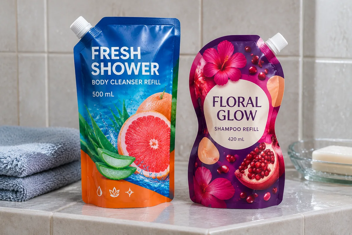 Beauty and personal care refill pouches