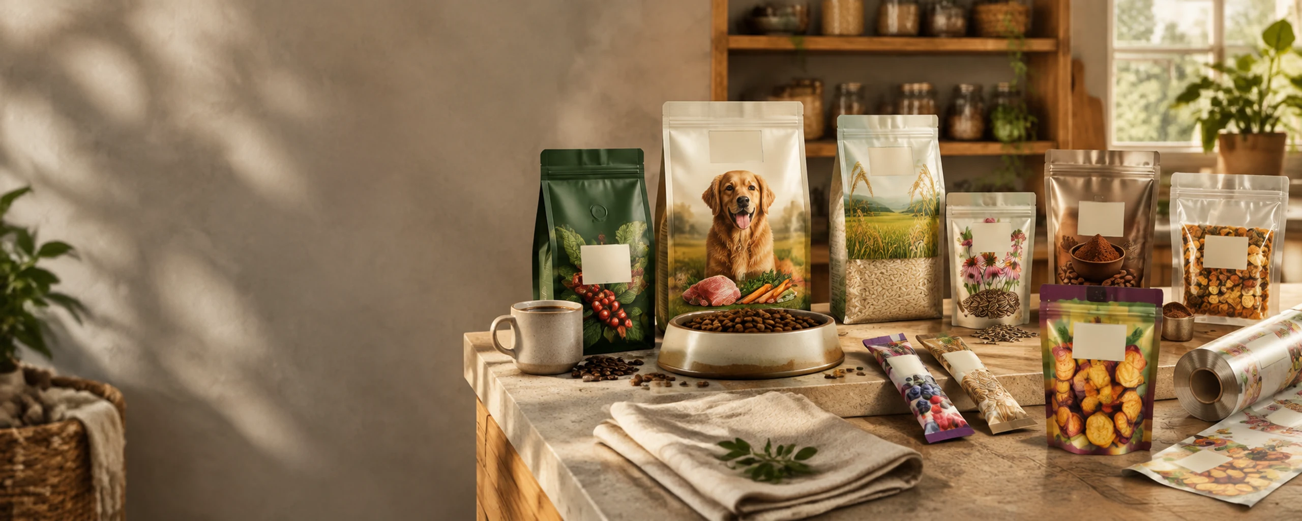 Flexible packaging formats made with sustainable material options